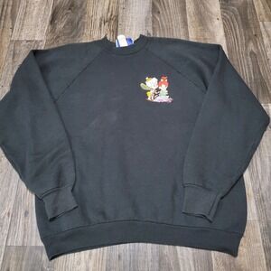 Vintage 1990s The Flintstones Embroidered Bamm Bamm Sweatshirt Size Large